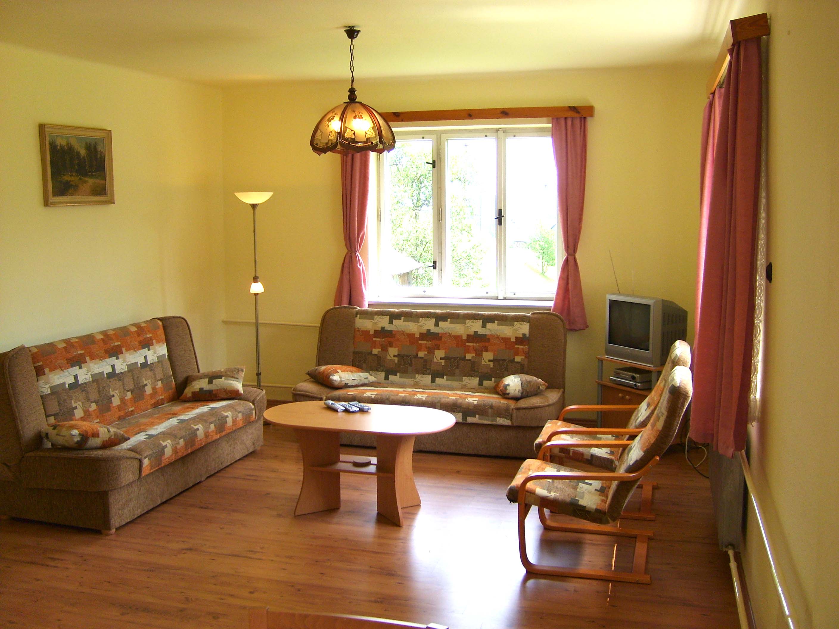 Woonkamer van landhuis - villa te koop Tsjechie